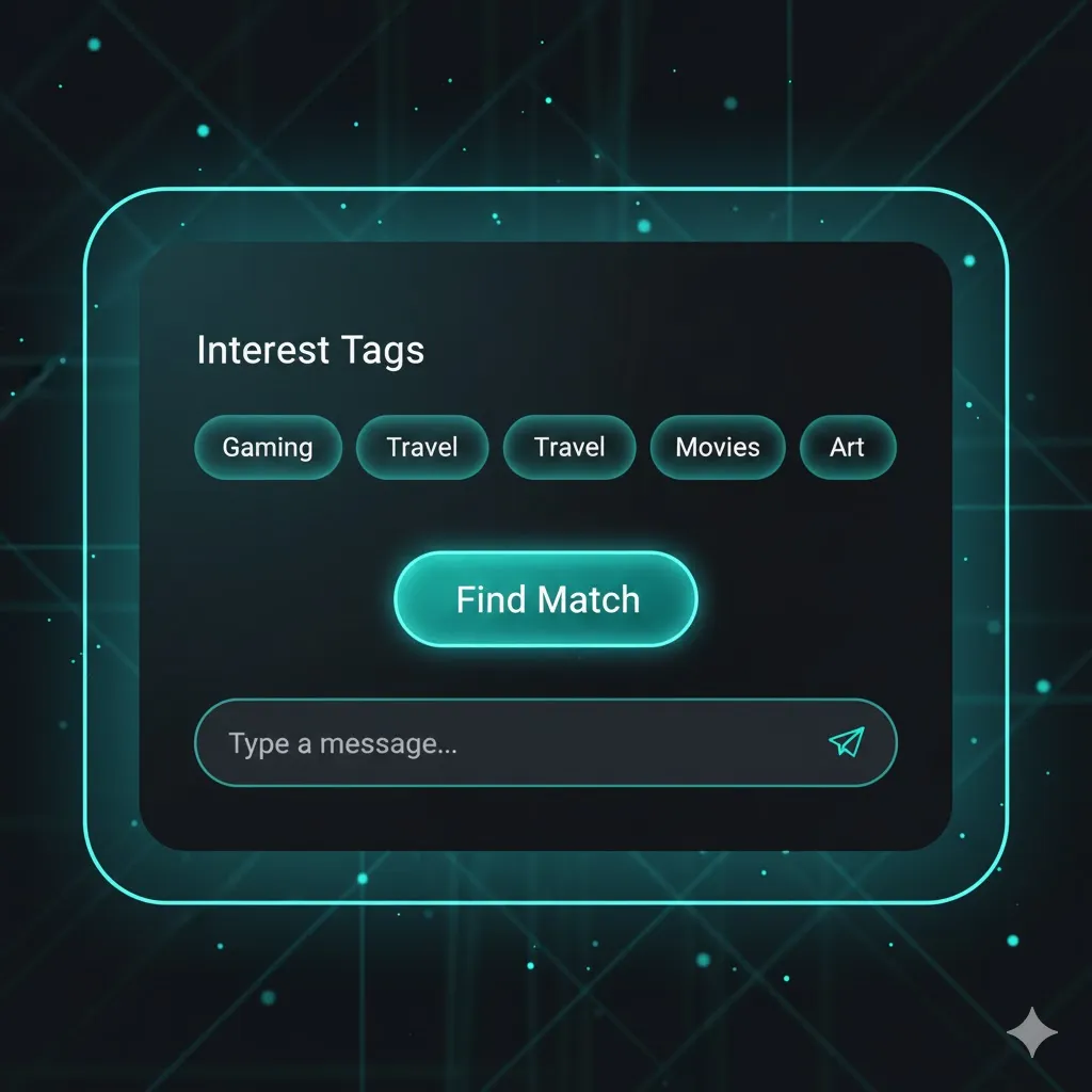Emerald Chat interests UI