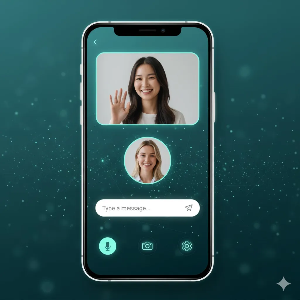 Emerald Chat login UI example